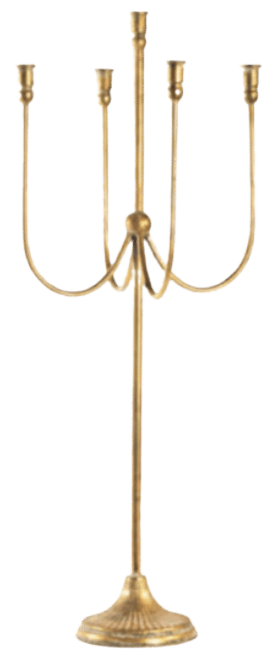 Chandelier couleur or